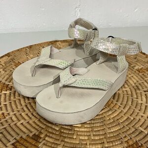 Teva Universal Flatform Iridescent Sandals